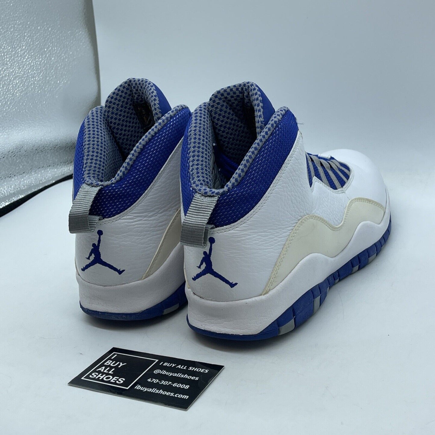 Size 9.5 - Air Jordan 10 Retro TXT Old Royal Blue White Suede (487214-107)