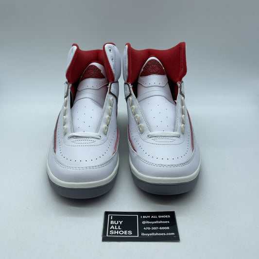 Size 10 - Air Jordan 2 Retro Origins White Green Red Leather (DR8884-101)