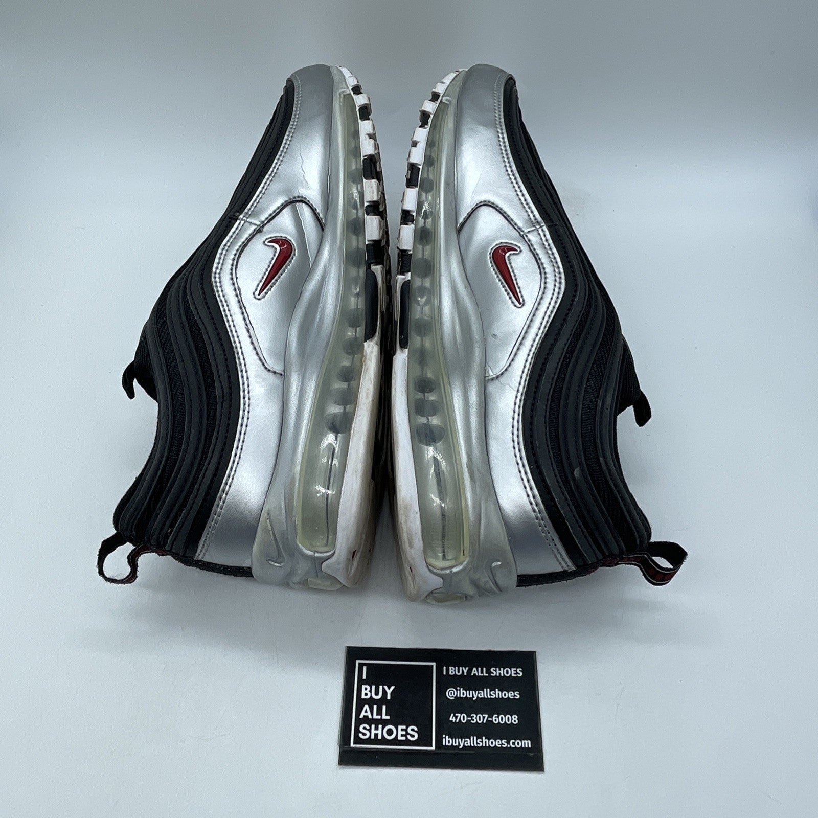 Size 13 - Nike Air Max 97 QS B-Sides Metallic Silver (AT5458-001)