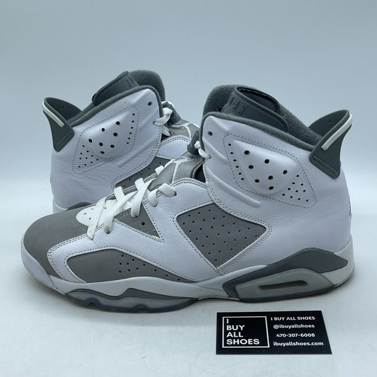 Size 12 - Jordan 6 Retro Low Cool Grey Suede White Leather (CT8529-100)