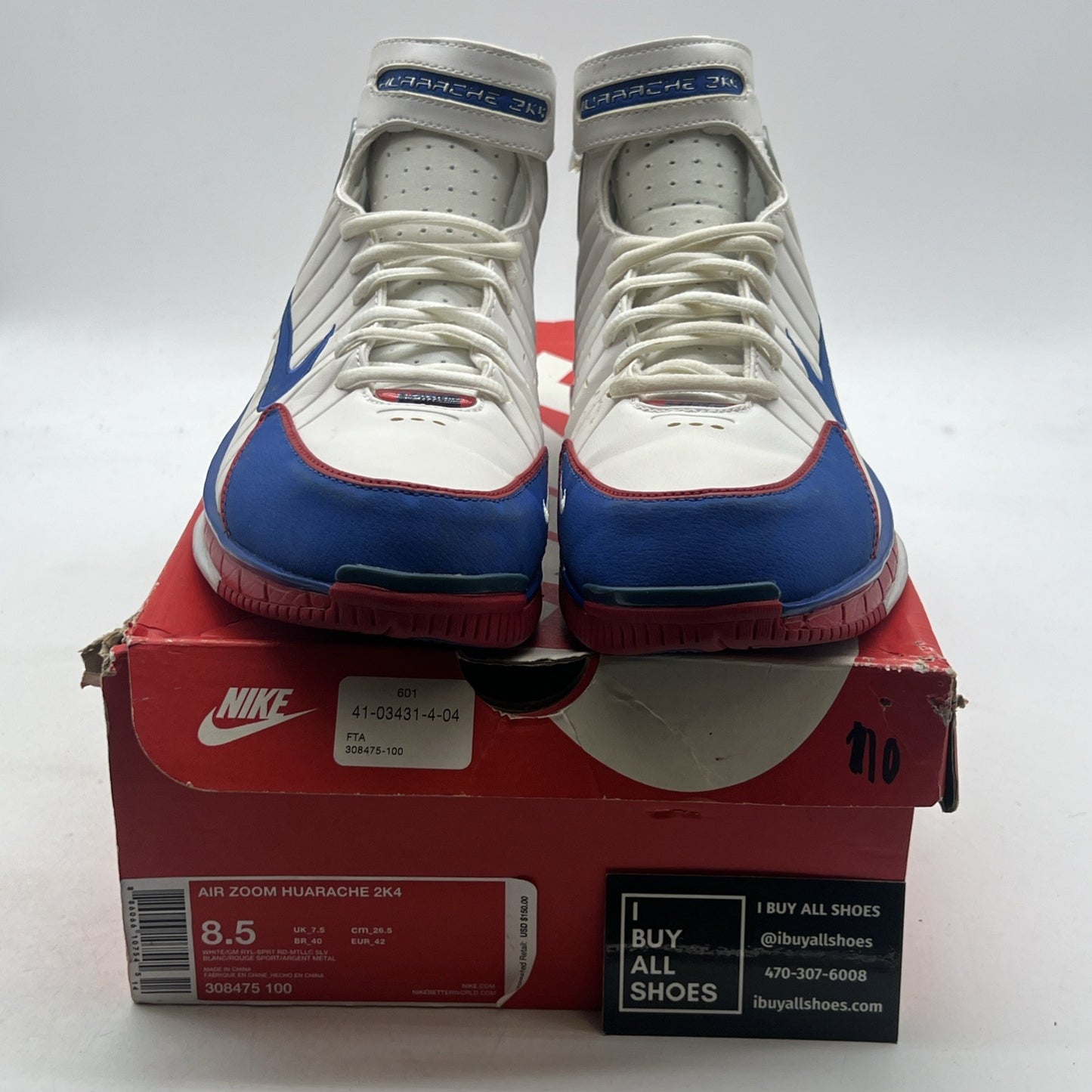 Size 8.5 - Nike Air Zoom Huarache 2K4 2016 All-Star (308475-100)