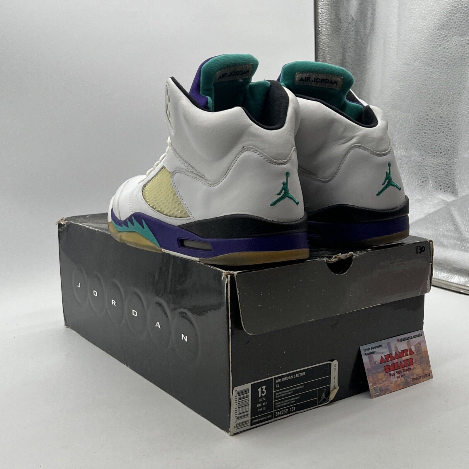 Size 13 - Air Jordan 5 Retro LS 2006 Grape (314259-131)