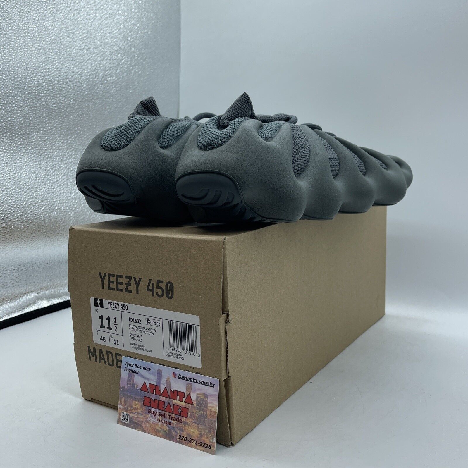 Size 11.5 - Adidas Yeezy 460 Stone Teal Grey (ID1632)