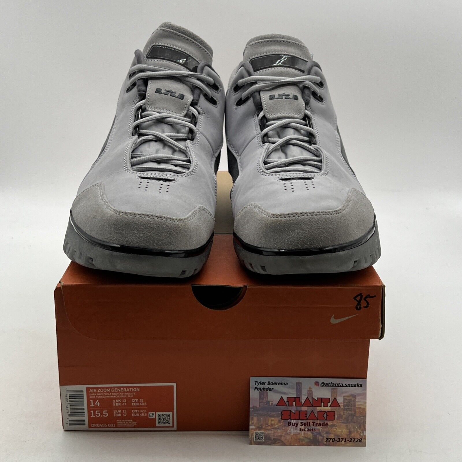 Size 14 - Nike Air Zoom Generation Retro Dark Grey (DR0455-001)
