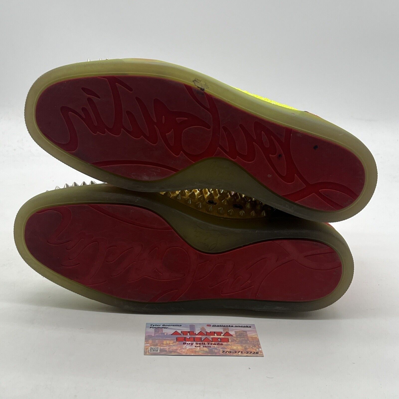 Size 8.5 - Christian Louboutin Multicolor Leather Strass Rubber Material