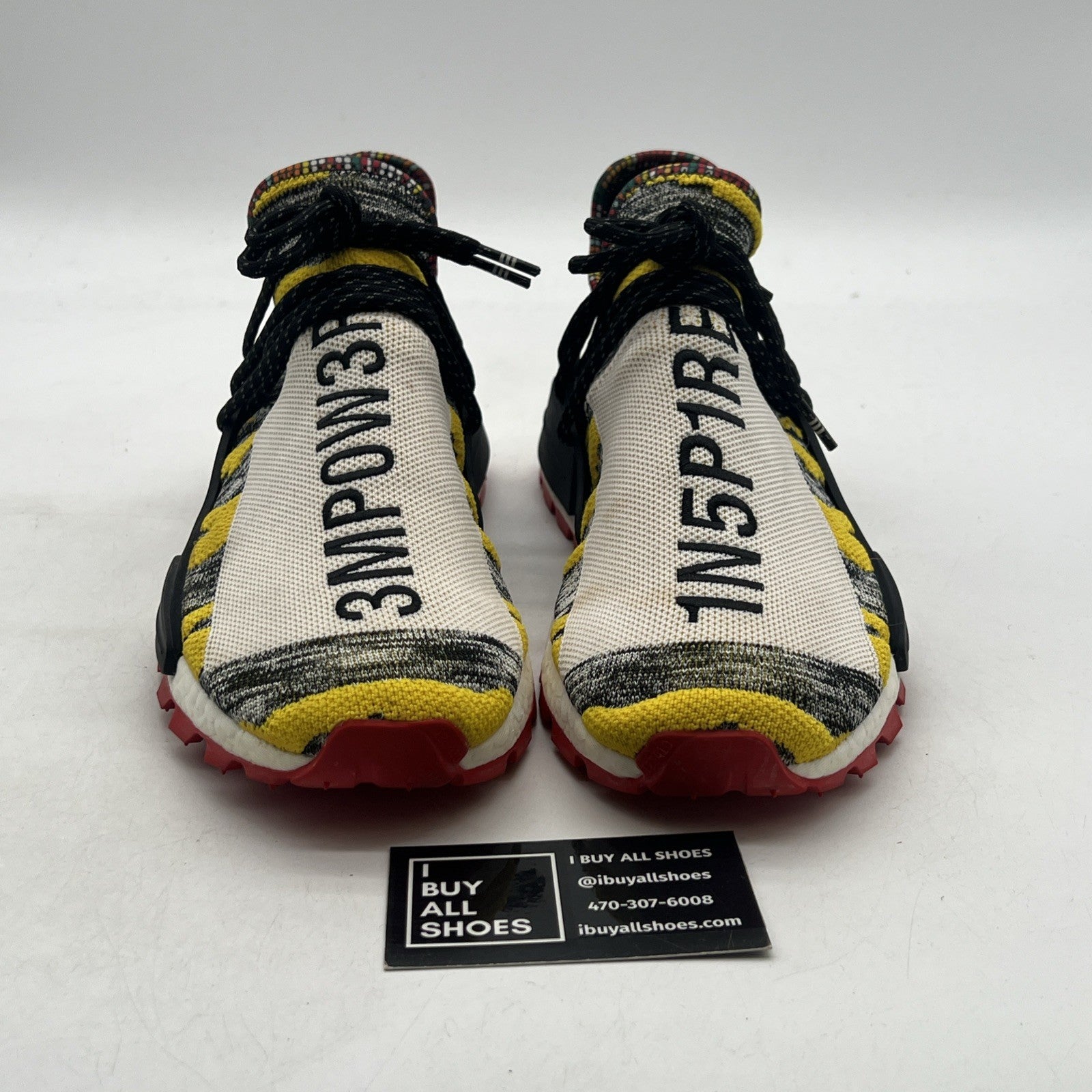 Size 10 - adidas Pharrell x NMD Human Race Trail Solar Pack (BB9527)