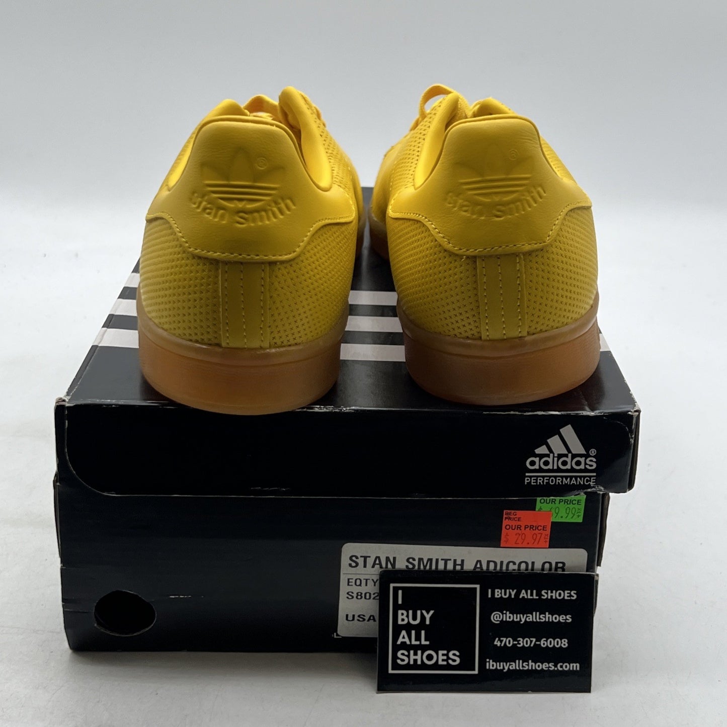 Size 13 - Adidas Stan Smith Adicolor Yellow (S80247)