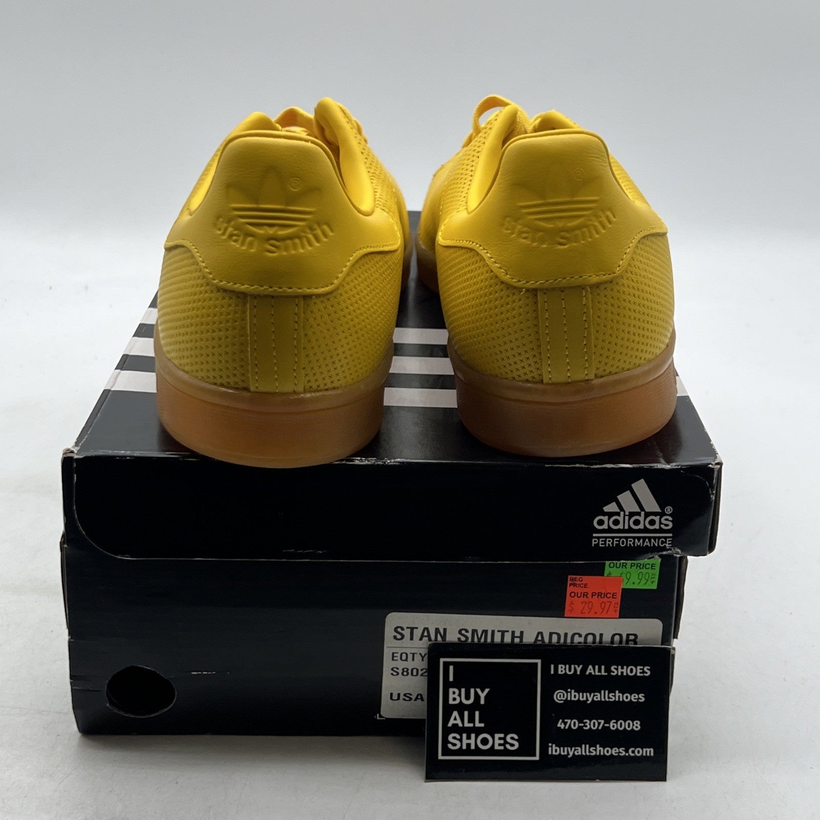 Size 13 - Adidas Stan Smith Adicolor Yellow (S80247)