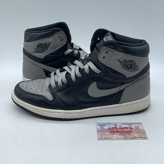 Size 11 - Jordan 1 Retro OG High Shadow Grey Black White Leather (555088-013)