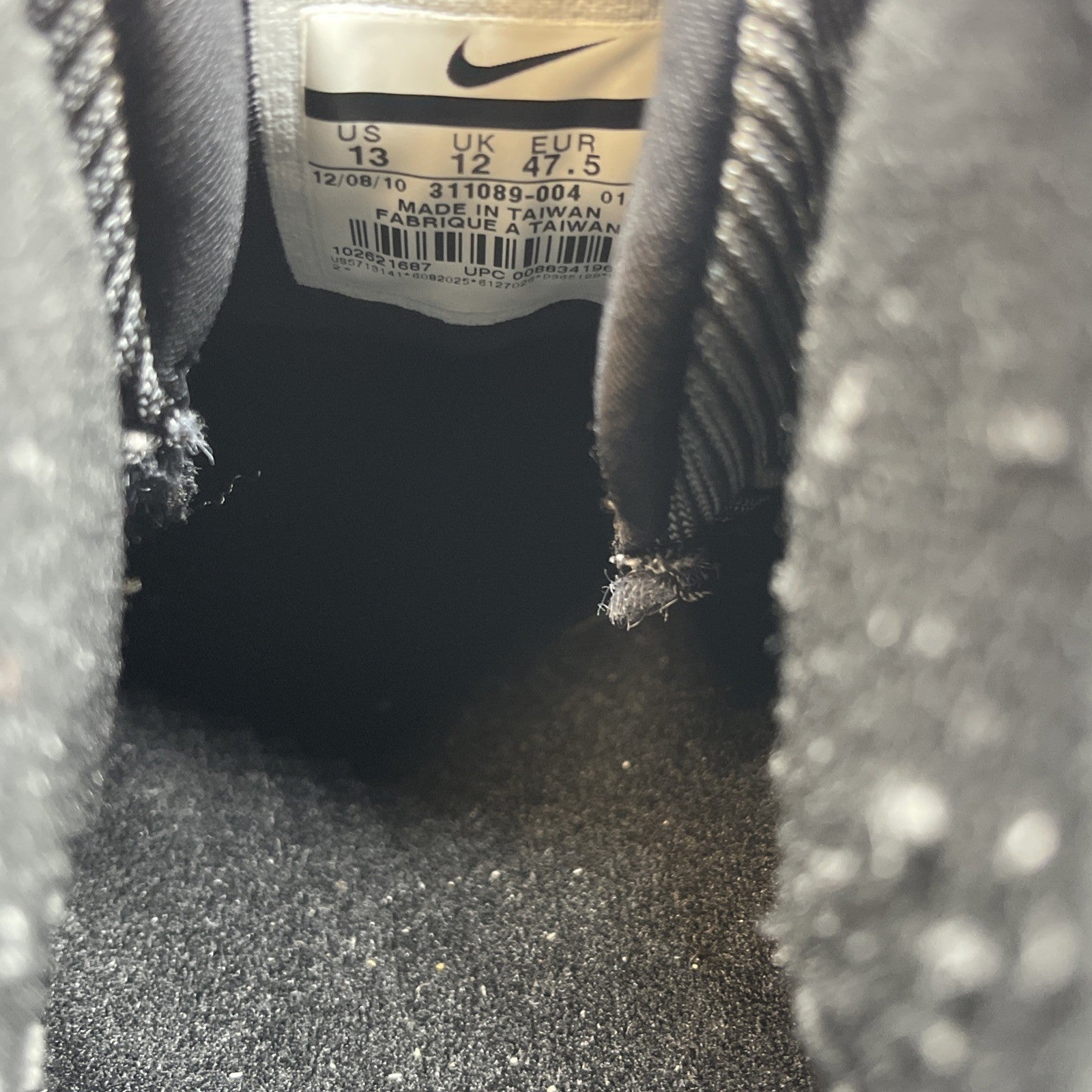 Size 13 - Nike Air Max Penny Charcoal Grey Black Suede (311089-004)