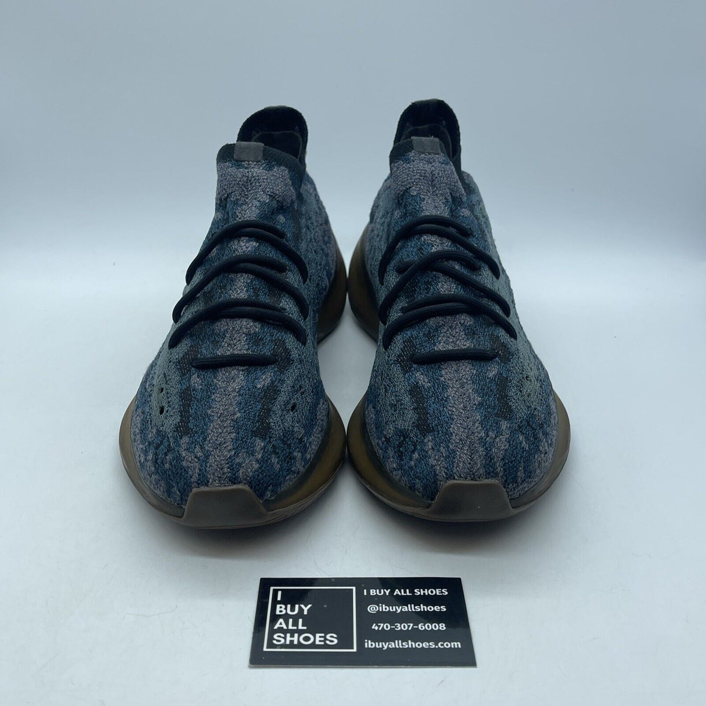 Size 10.5 - adidas Yeezy Boost 380 Covellite Blue Brown Suede (GZ0454)