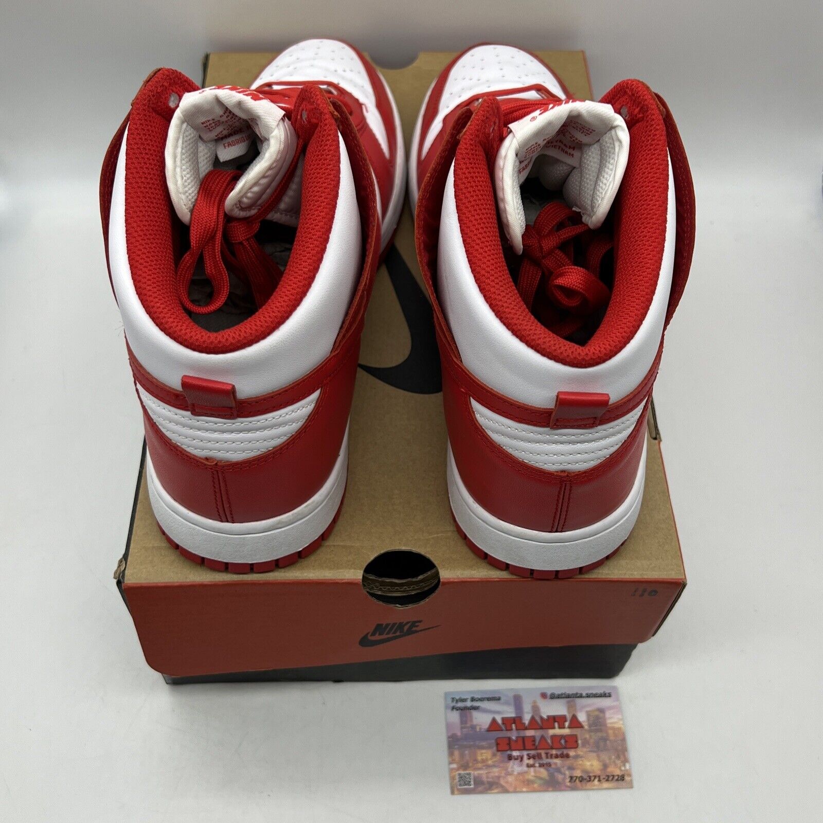 Size 12 - Nike Dunk High Championship Red White Leather (DD1399-106)