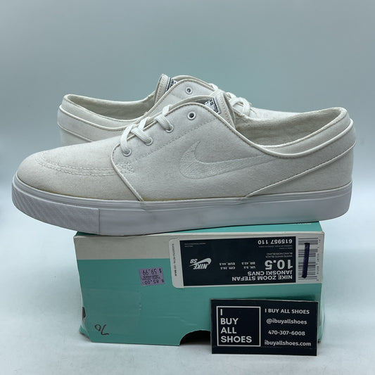 Size 10.5 - Nike Zoom Stefan Janoksi Cnvs White (615957-110)