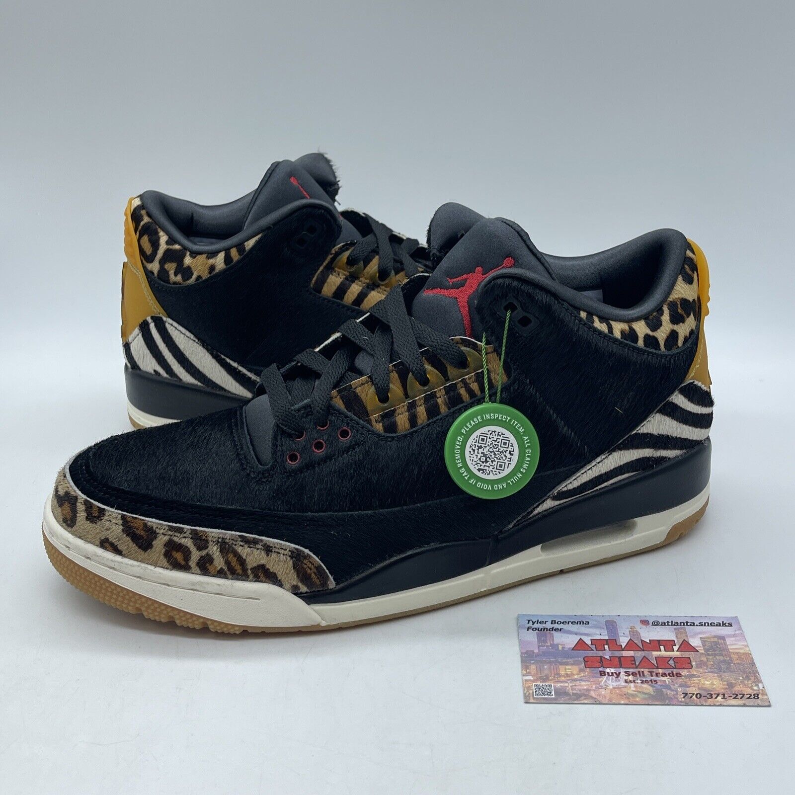 Size 10.5 - Air Jordan 3 Retro SE Animal Instinct Black Brown Suede (CK4344-002)