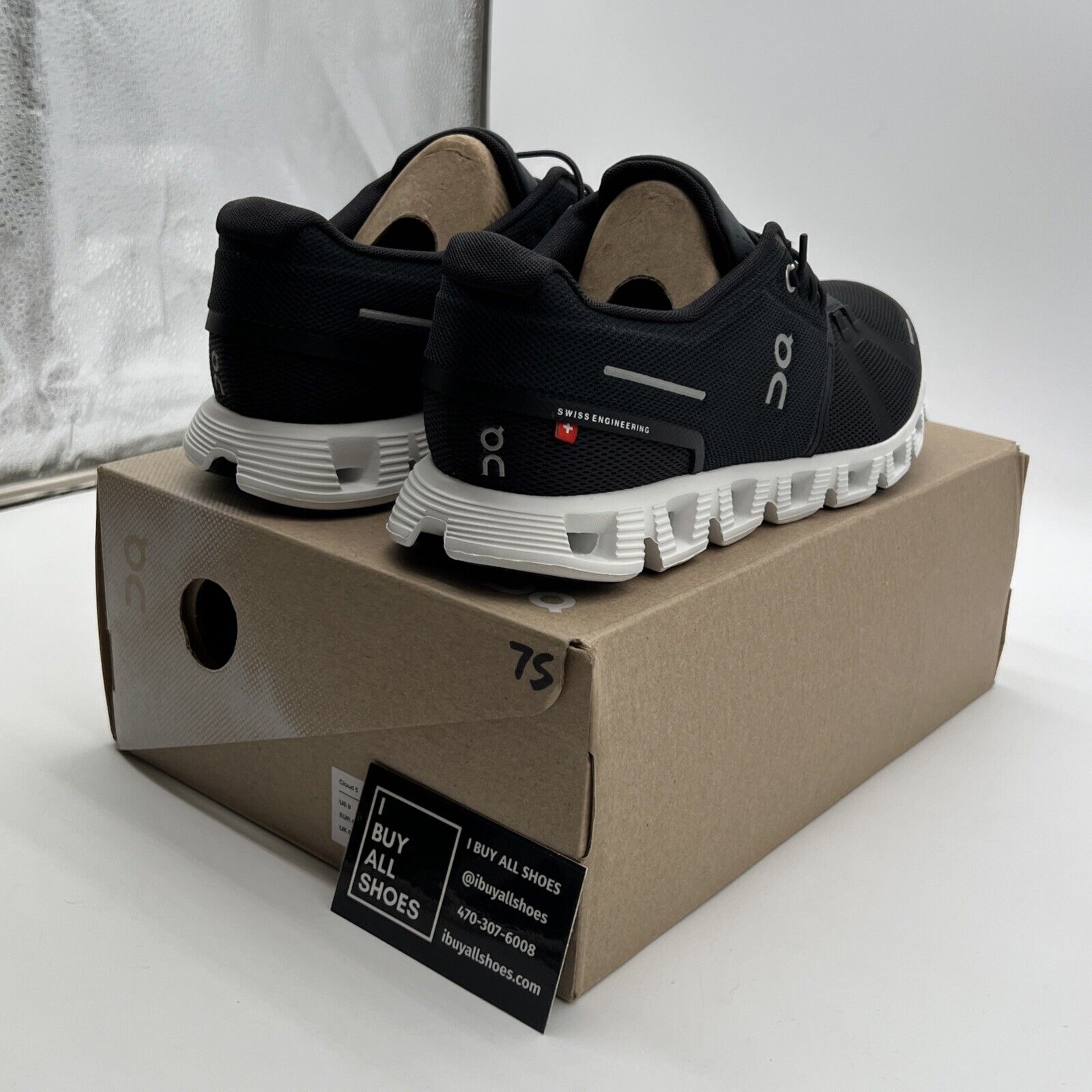 Size 9 - ON Running Cloud 5 Sneaker Black (59.98904) Shoes Sport