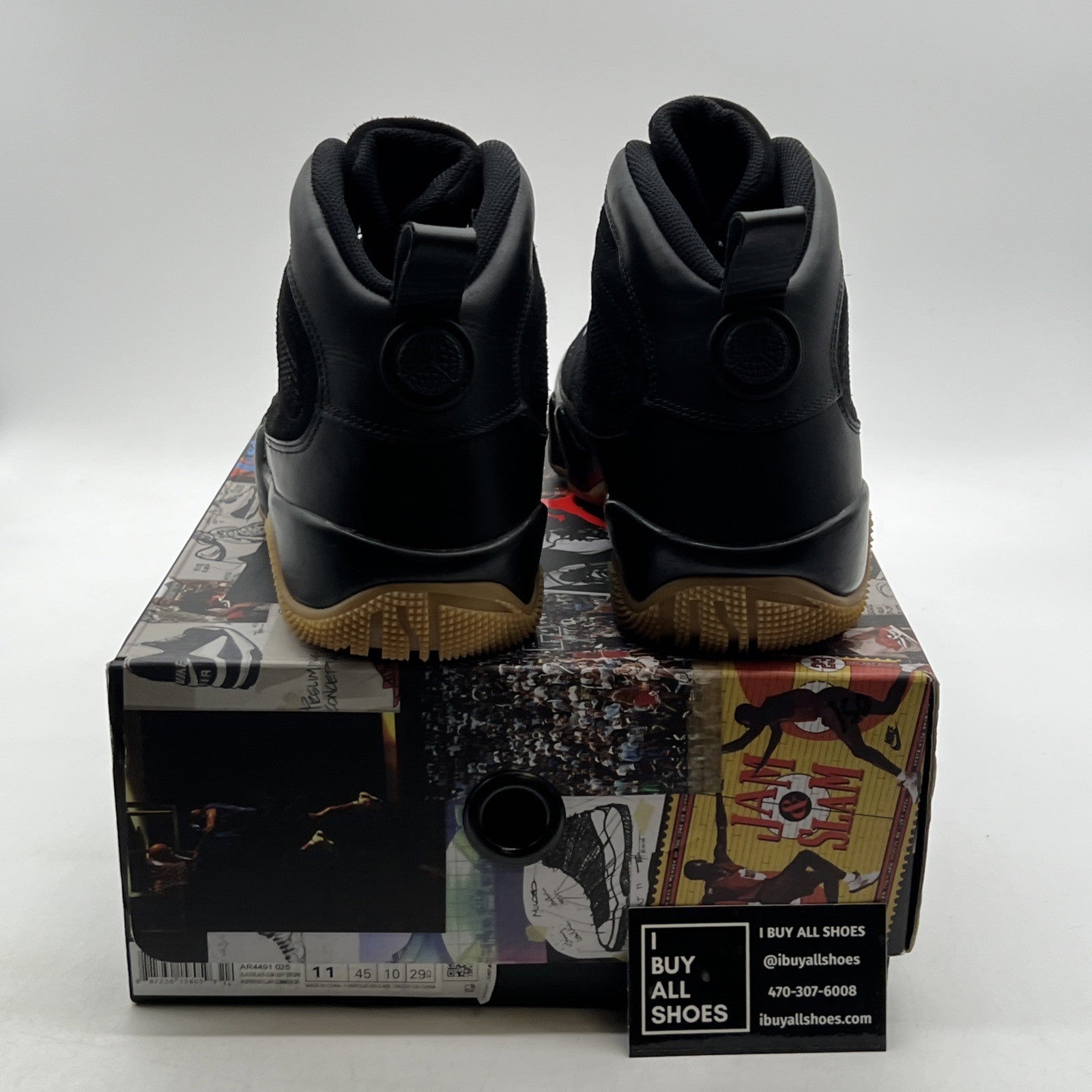 Size 11 - Air Jordan 9 Retro Boot NRG Black Gum 2017 (AR4491-025)