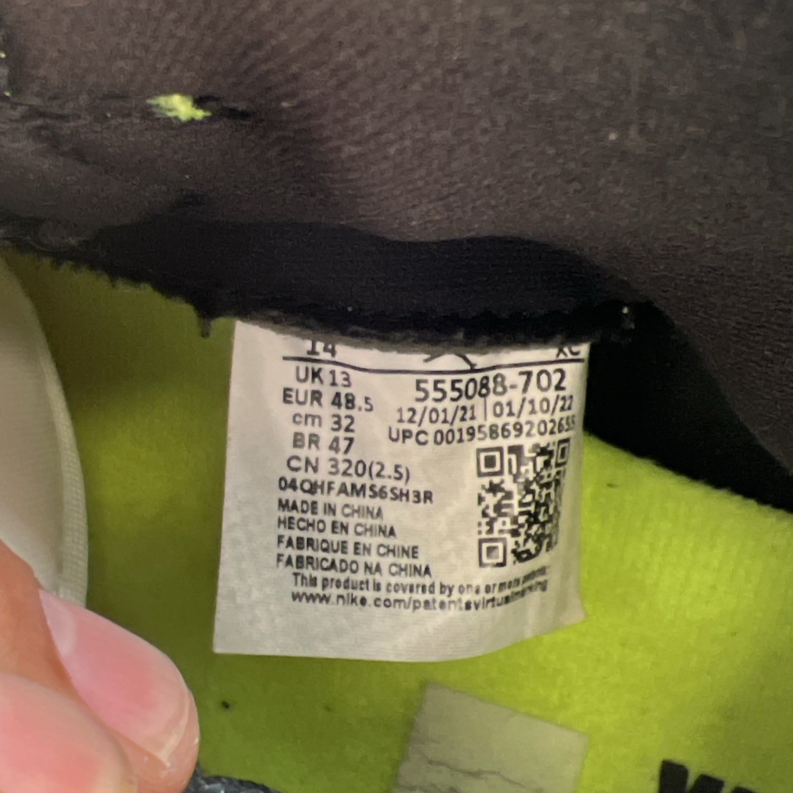 Size 14 - Air Jordan 1 Retro High OG Visionaire (555088-702)