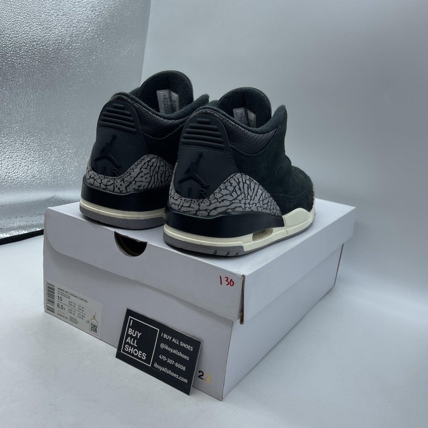 Size 10W - Air Jordan 3 Retro Off Noir (CK9246-001)