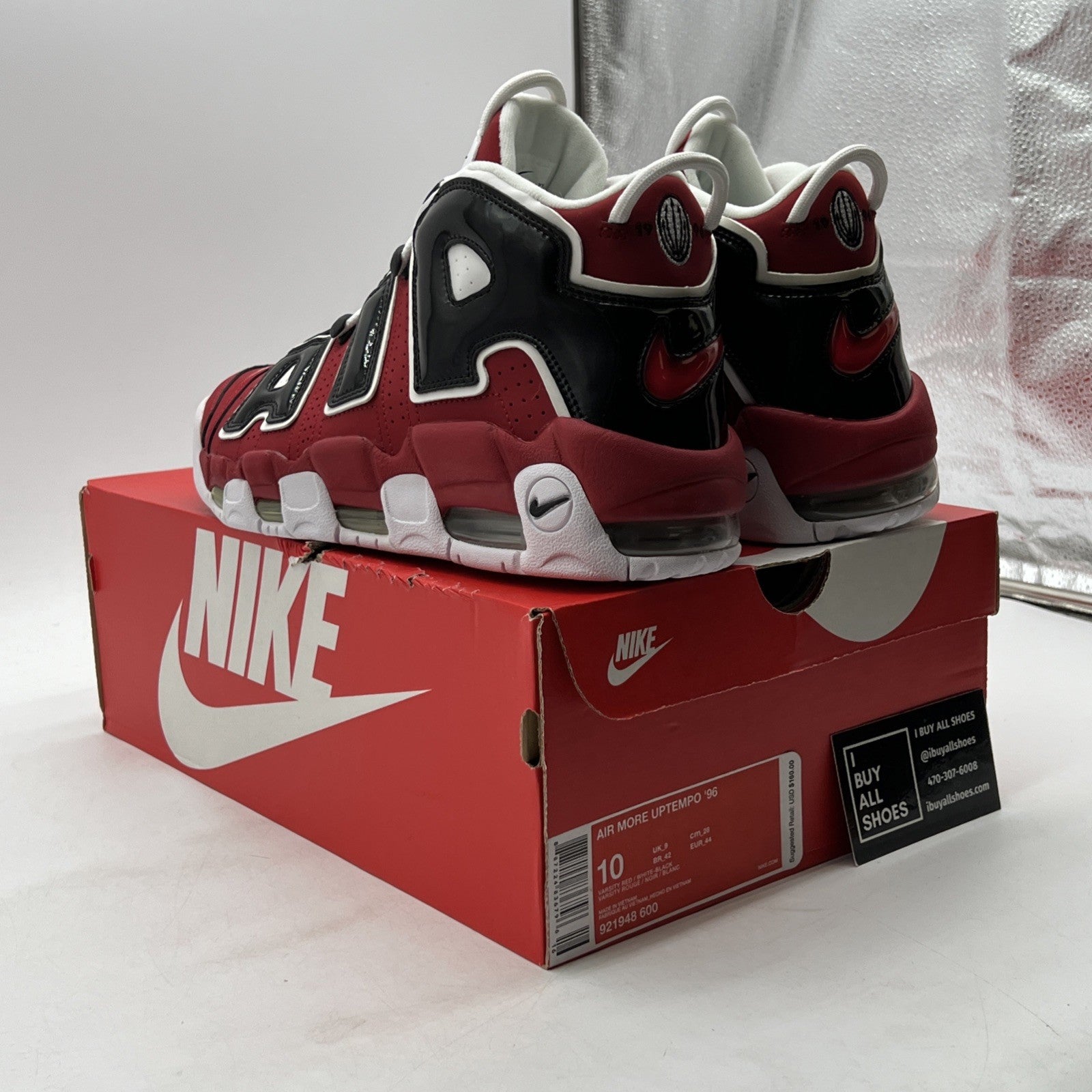 Size 10 - Nike Air More Uptempo Bulls 2017 (921948-600)