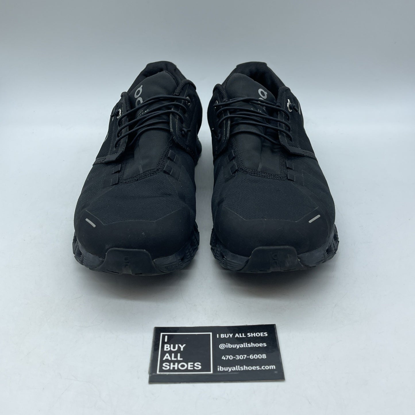 Size 11 -  On Cloud 5 Waterproof Black Silver
