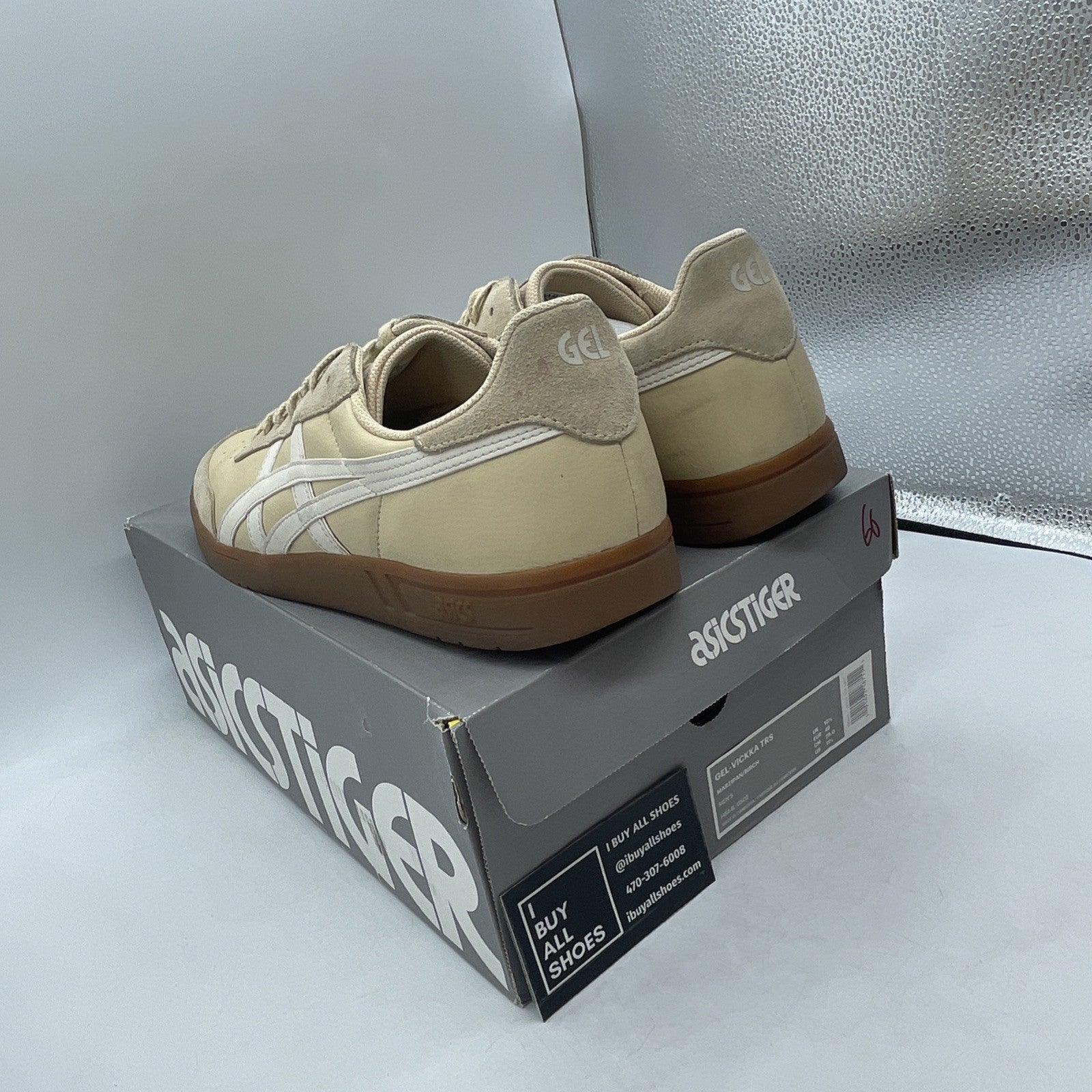 Size 11.5 - Asics Gel-Vickka Pro Skate Brown White (H8A4L)