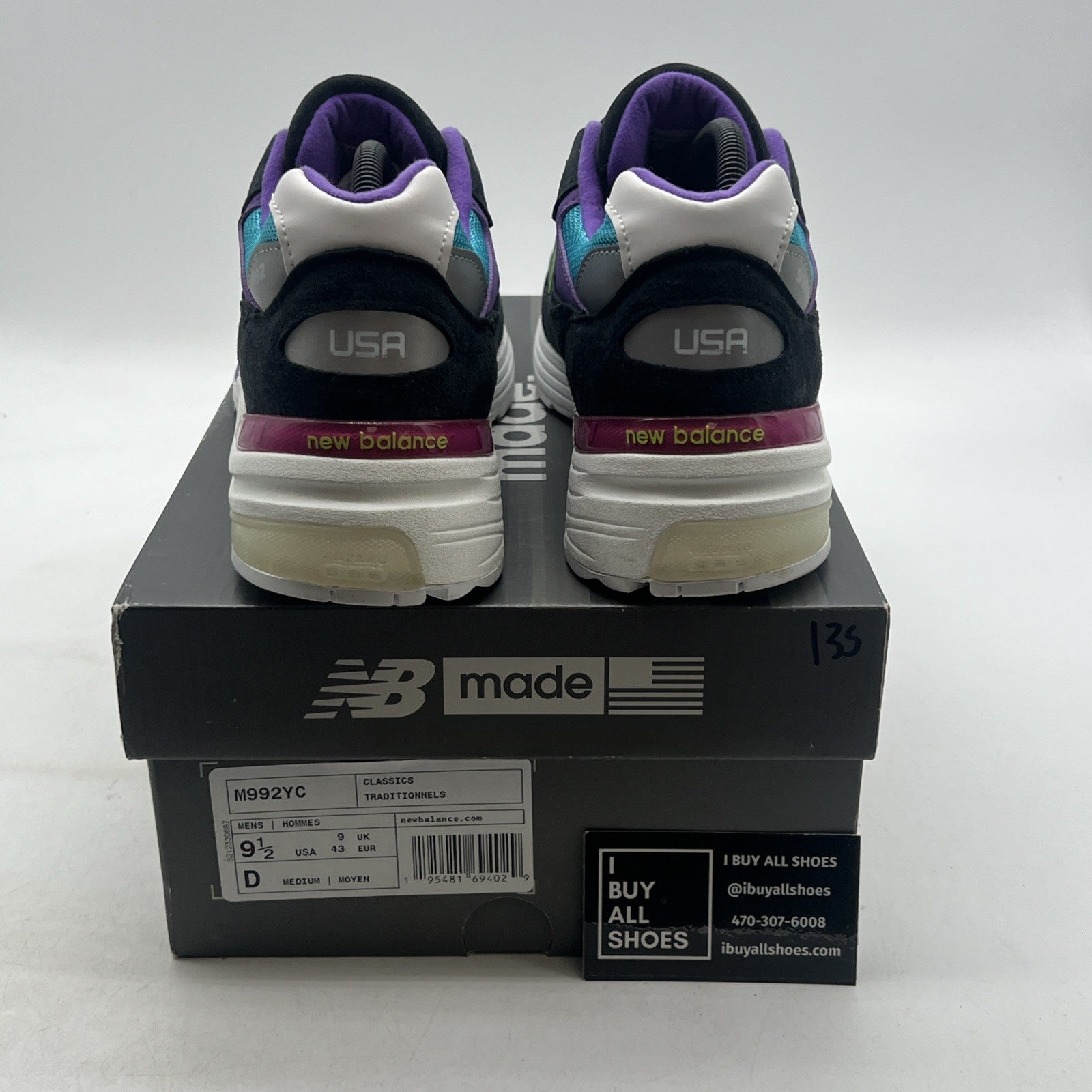 Size 9.5 - New Balance YCMC x 992 Made in USA Rewind (M992YC)