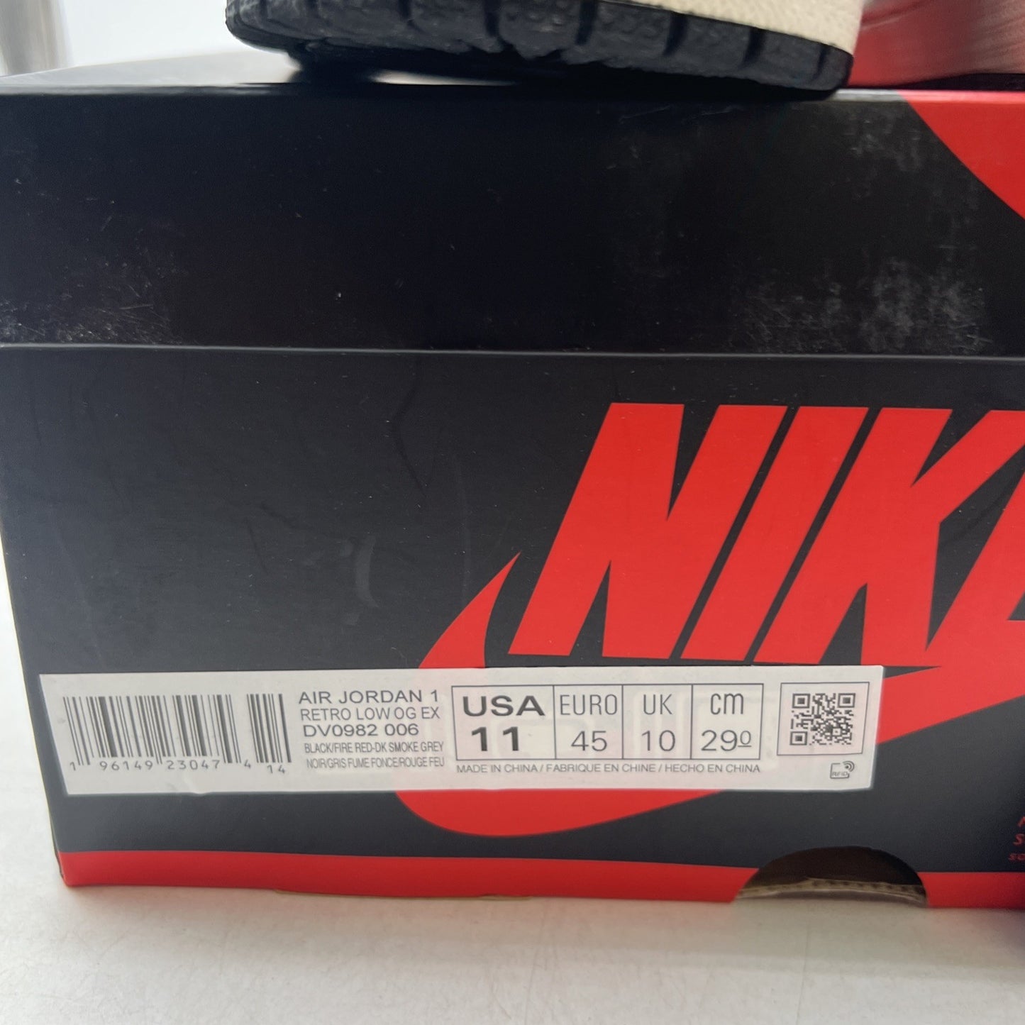 Size 11 - Air Jordan 1 Retro Low OG EX Dark Smoke Gray 2022 (DV0982-006)