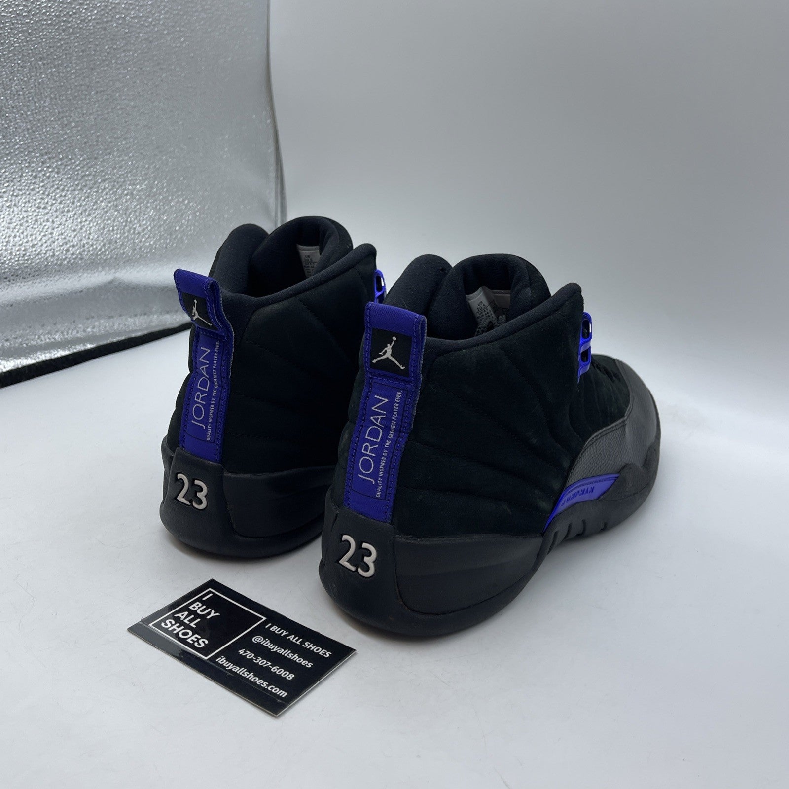 Size 10.5 - Air Jordan 12 Retro Dark Concord Black Suede (CT8013-005)