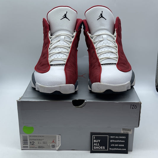 Size 12 - Jordan 13 Gym Red Flint Grey White Suede Leather (DJ5982600)