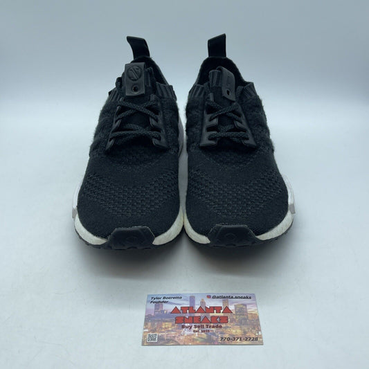 Size 9 - adidas A Ma Maniere x Invincible x NMD_R1 Primeknit Core Black Suede