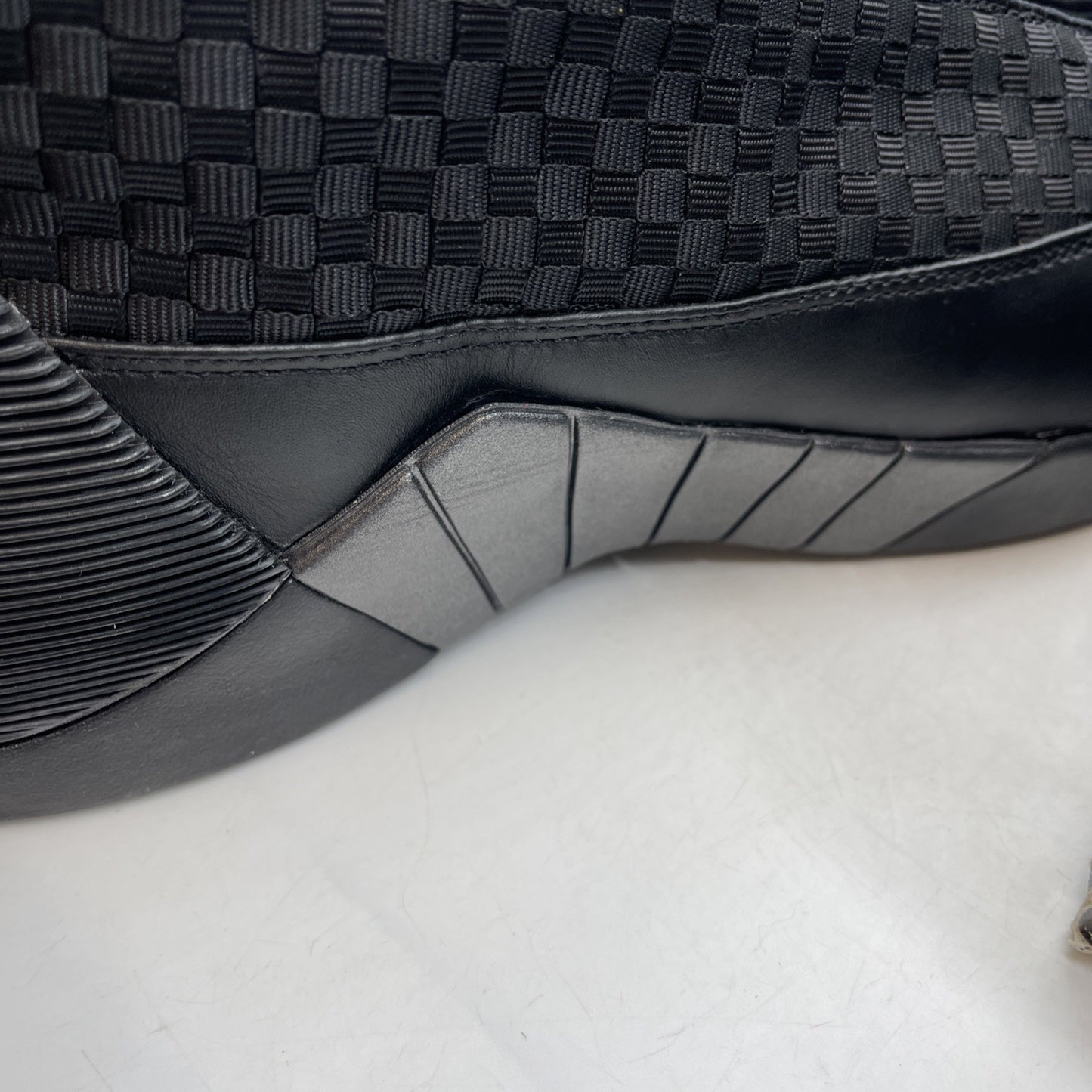 Size 11.5 - Air Jordan 15 Retro 2007 Stealth Black Leather (317111-061)