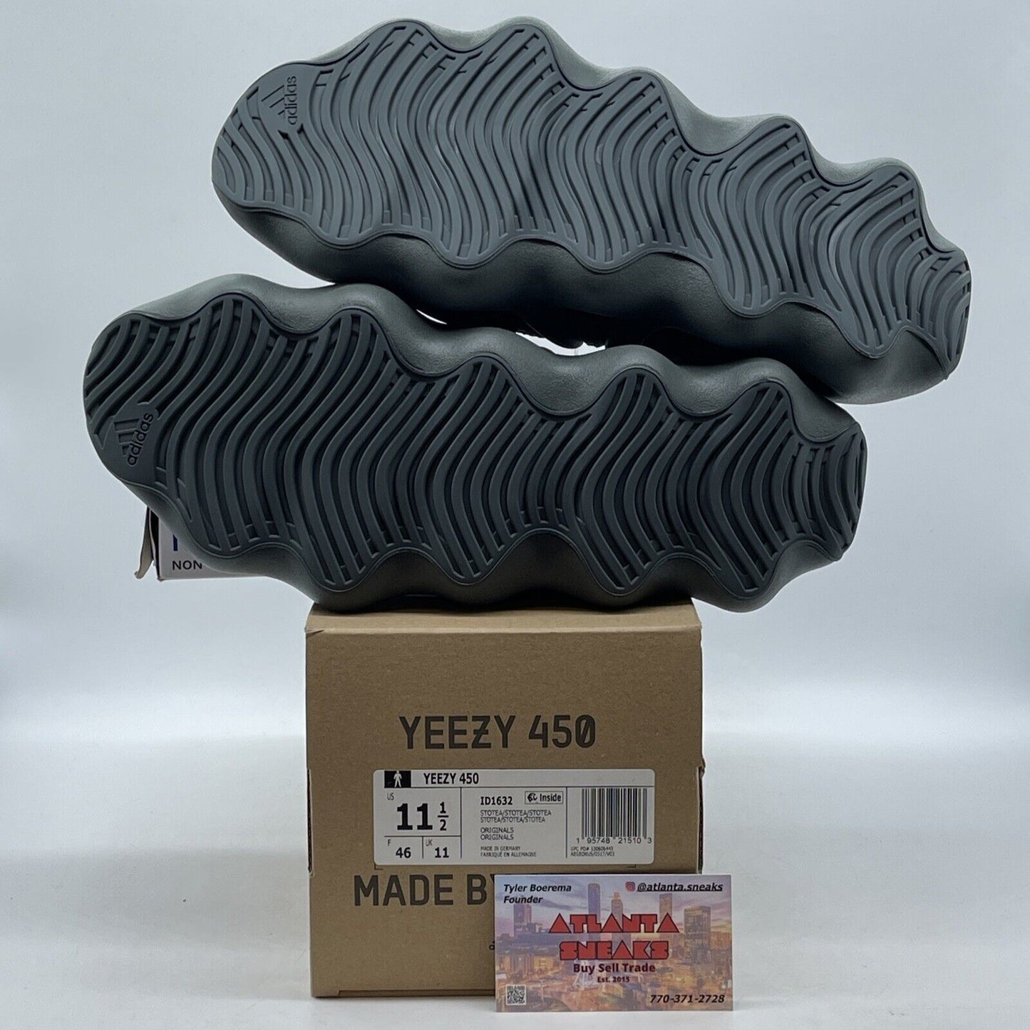 Size 11.5 - Adidas Yeezy 460 Stone Teal Grey (ID1632)