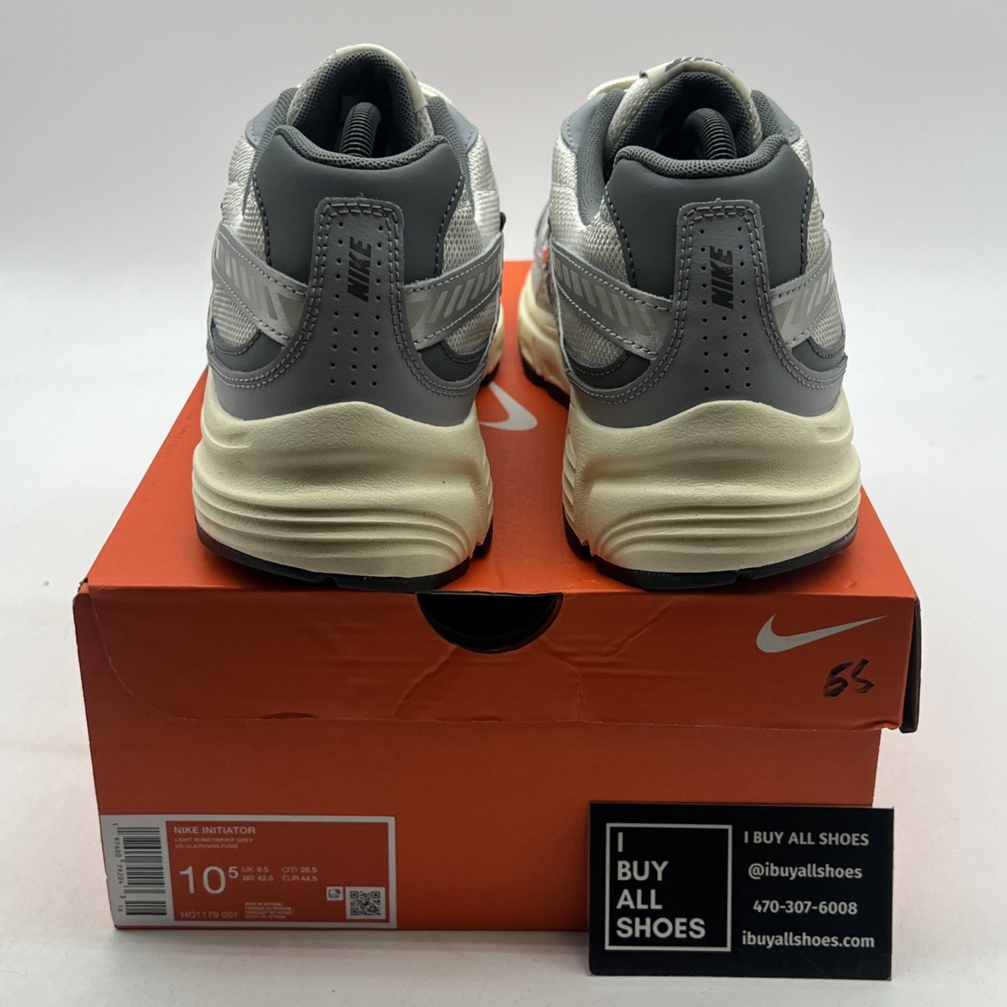 Size 10.5 - Nike Initiator Light Bone Metallic Silver (HQ1179-001)