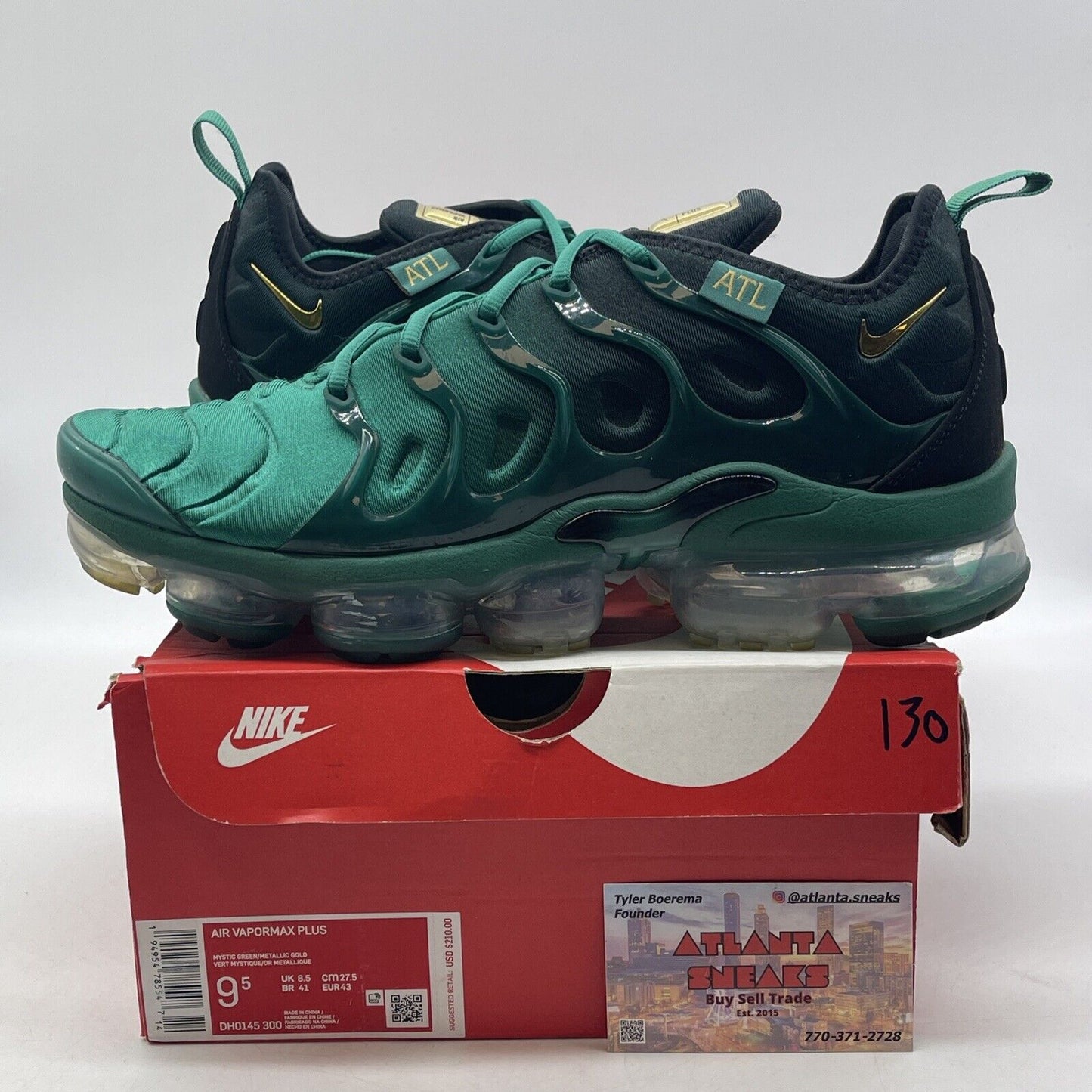 Size 9.5 - Nike Air VaporMax Plus City Special - Atlanta Green (DH0145-300)