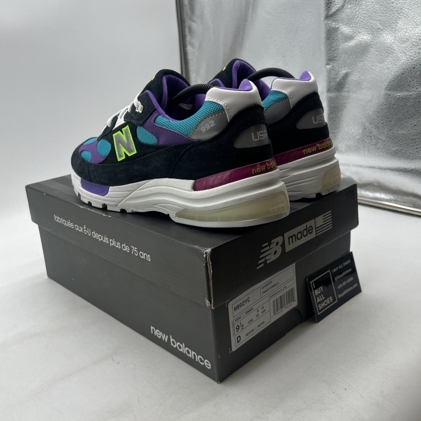Size 9.5 - New Balance YCMC x 992 Made in USA Rewind (M992YC)