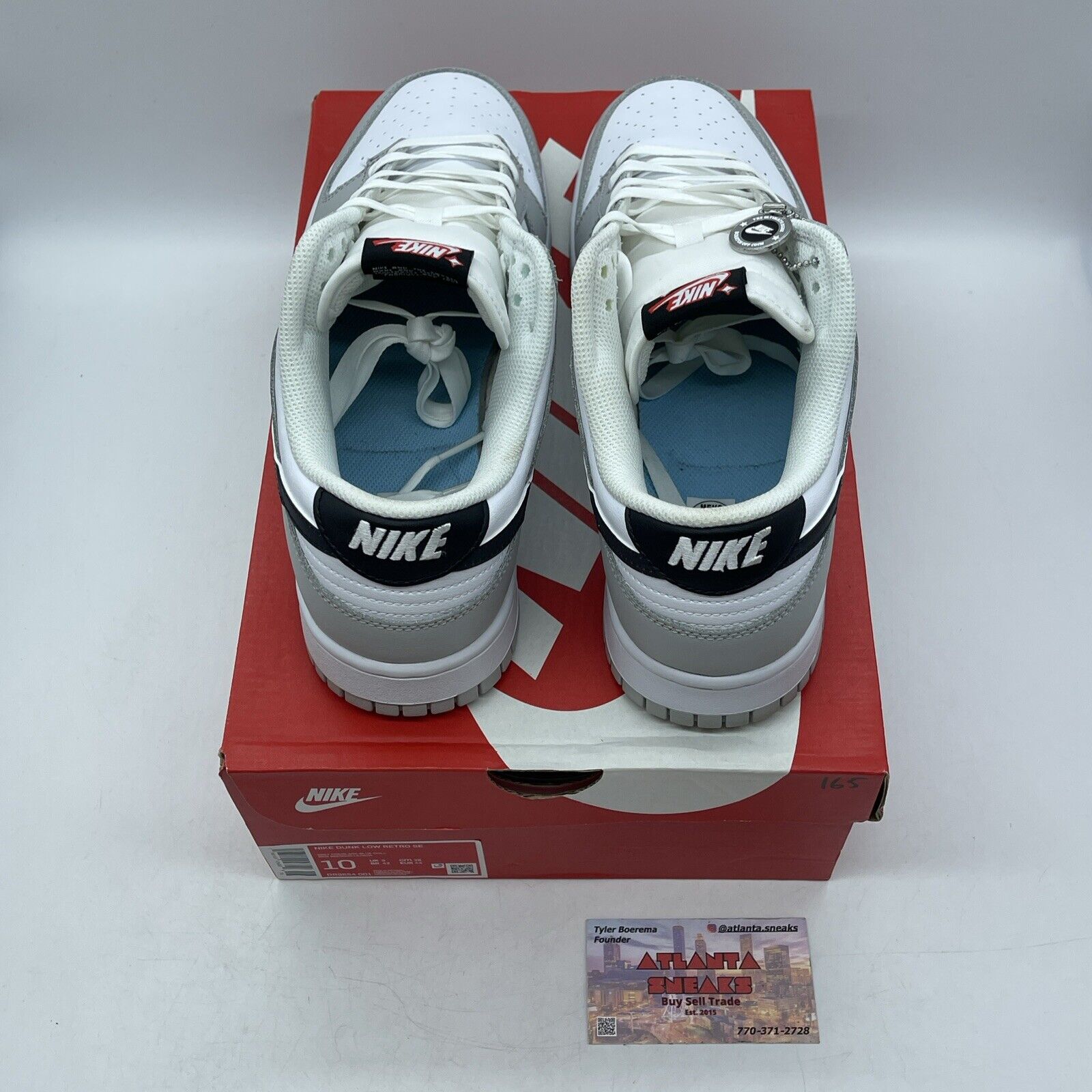 Size 10 - Nike Dunk Low SE Lottery Pack - Grey Fog White Black (DR9654-001)