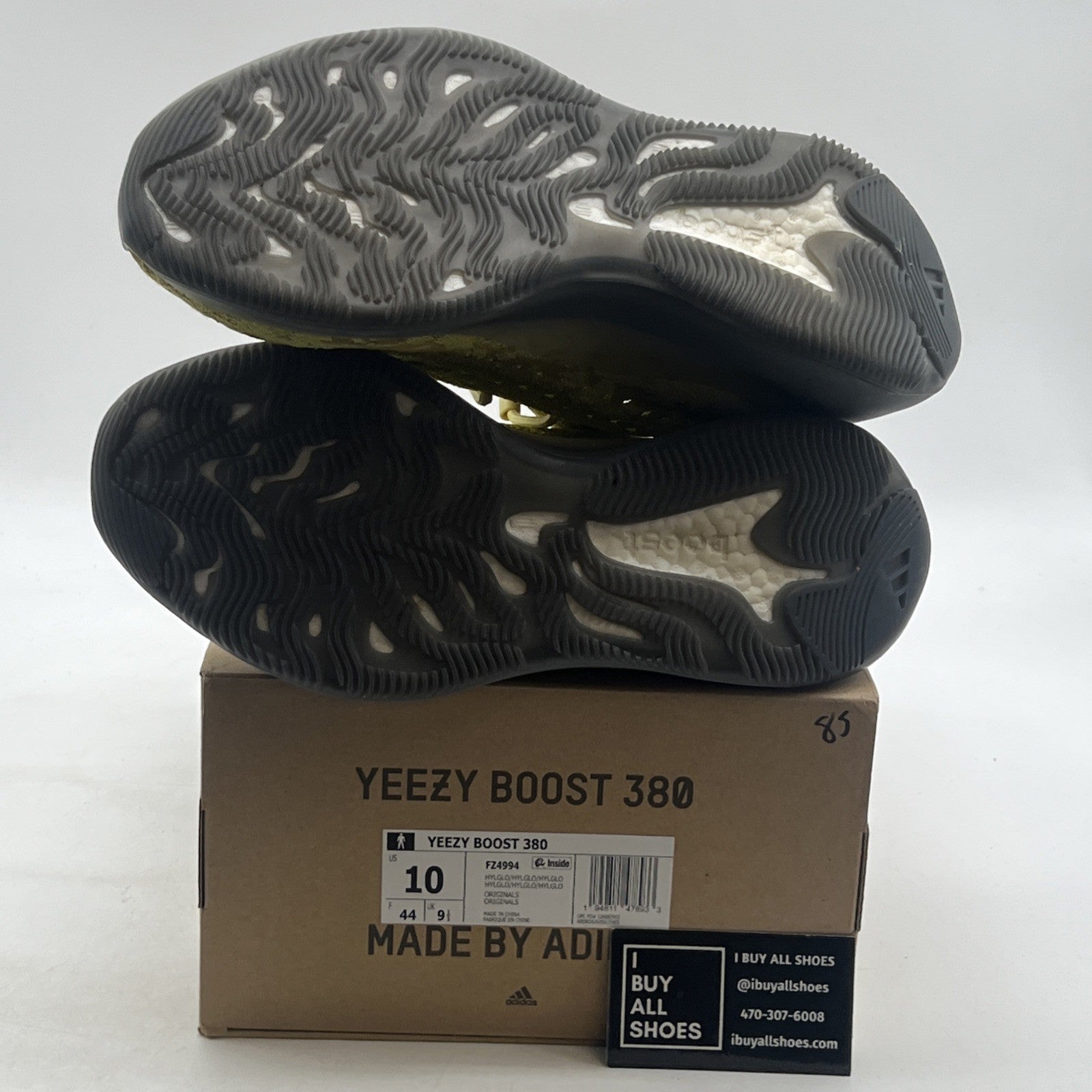 Size 10 - adidas Yeezy Boost 380 Hylte Glow (FZ4994)