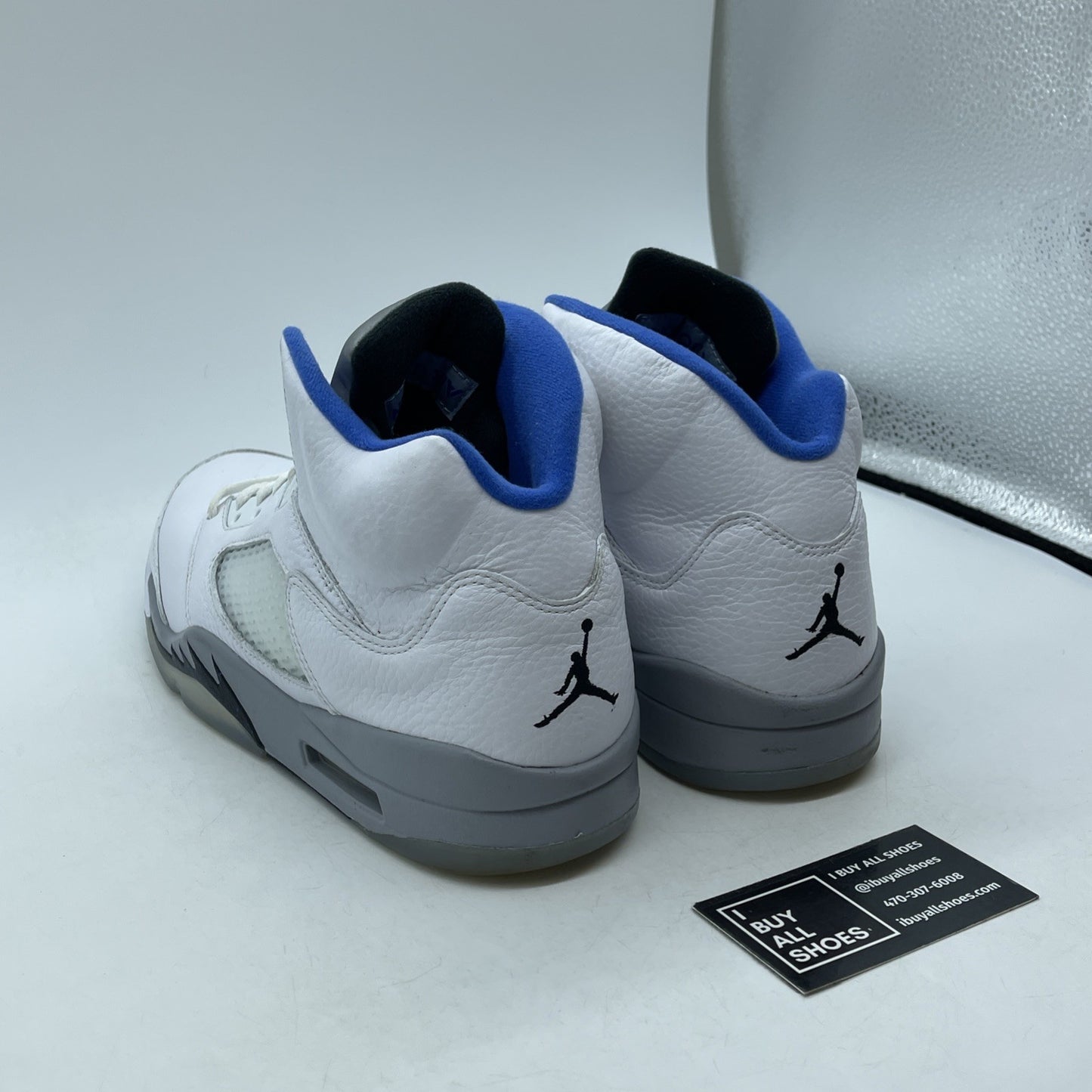 Size 10.5 - Air Jordan 5 Retro Stealth 2.0 Blue White Leather (DD0587-140)