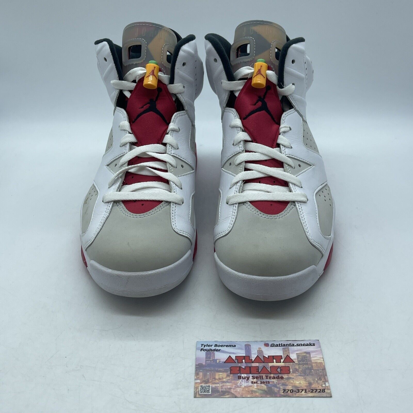 Size 9.5 - Air Jordan 6 Retro Hare White Pink Red Orange (CT8529-062)