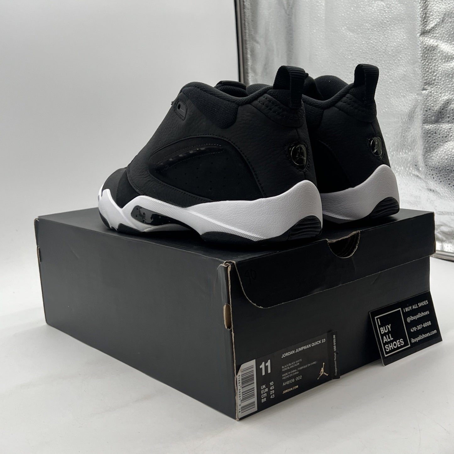 Size 11 - Jordan Jumpman Quick 23 Black (AH8109-002)