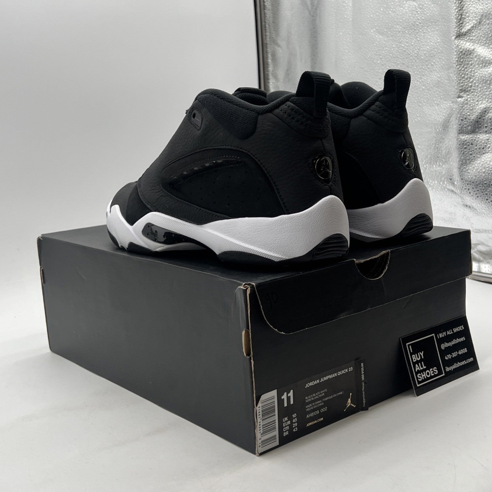 Size 11 - Jordan Jumpman Quick 23 Black (AH8109-002)