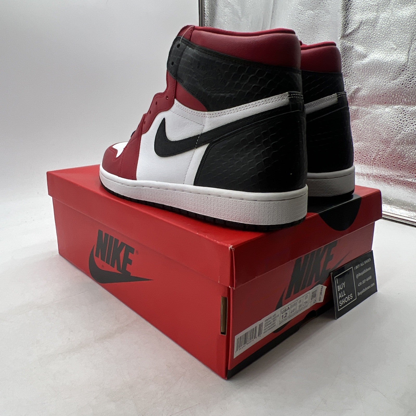 Size 12 - Air Jordan 1 Retro OG High Satin Red W (CD0461-601)