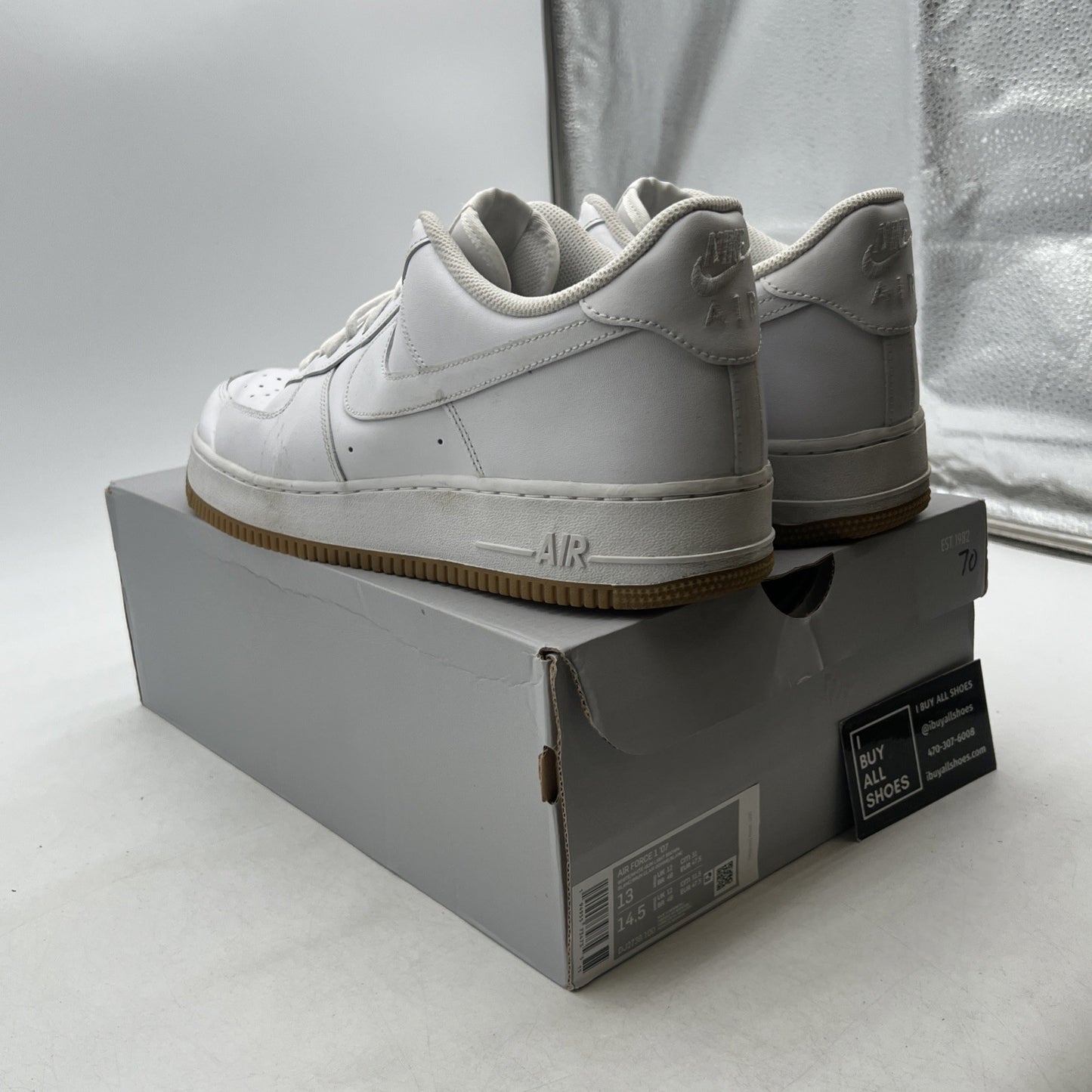 Size 13 - Nike Air Force 1 Low White Gum (DJ2739-100)
