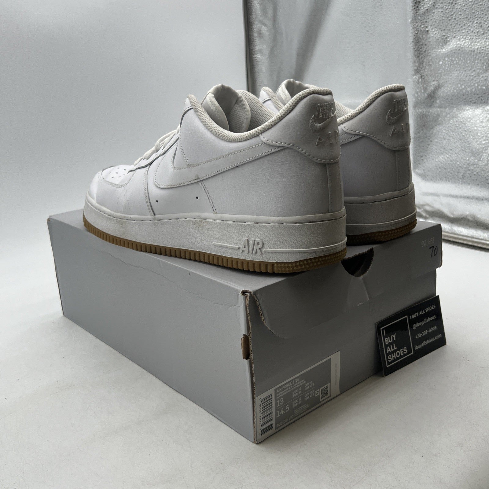 Size 13 - Nike Air Force 1 Low White Gum (DJ2739-100)