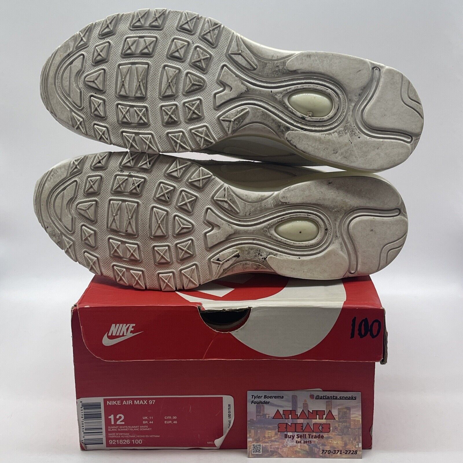 Size 12 - Nike Air Max 97 Summit White (921826-100)