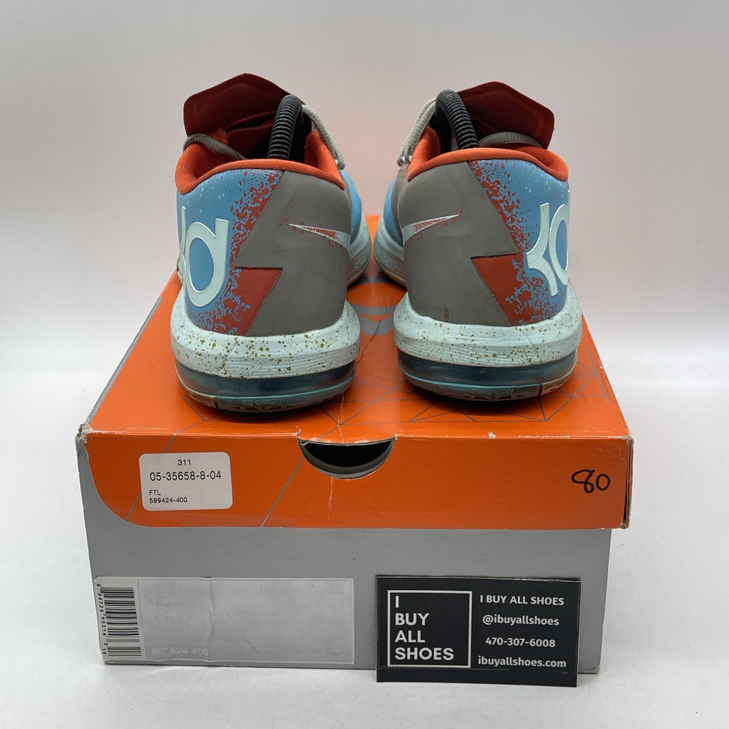 Size 8.5 - Nike KD 6 Maryland Blue Crab (599424-400)