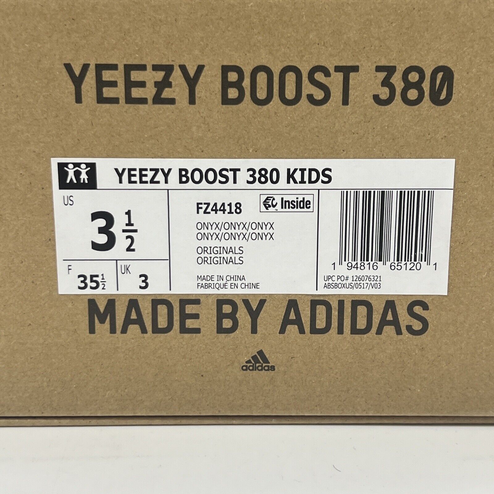 [FZ4418] Youth Adidas YEEZY BOOST 380 Brand New Og All Size 3.5 DS Sneakers