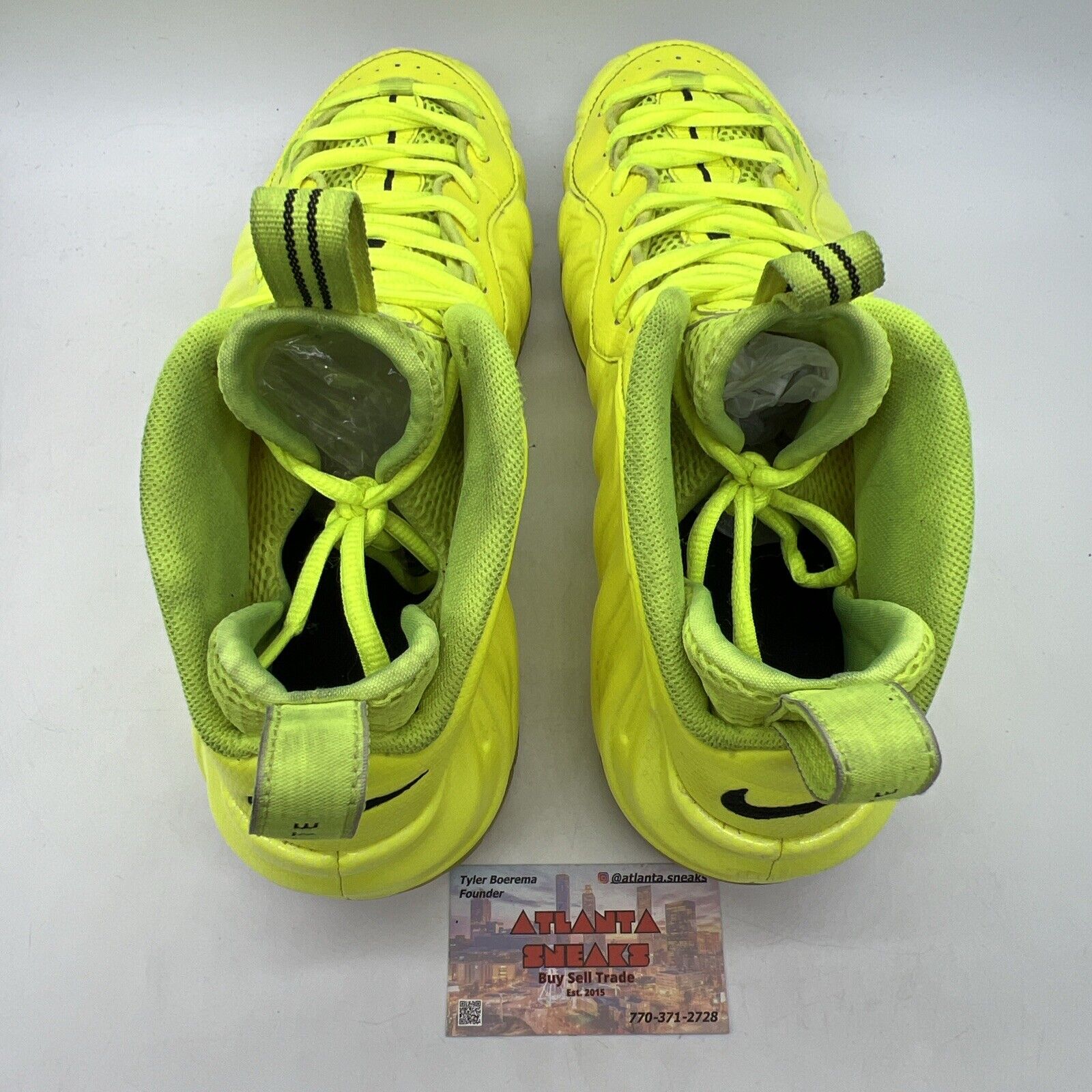 Size 13 - Nike Air Foamposite Pro Volt 2014 Black (624041-700 14)