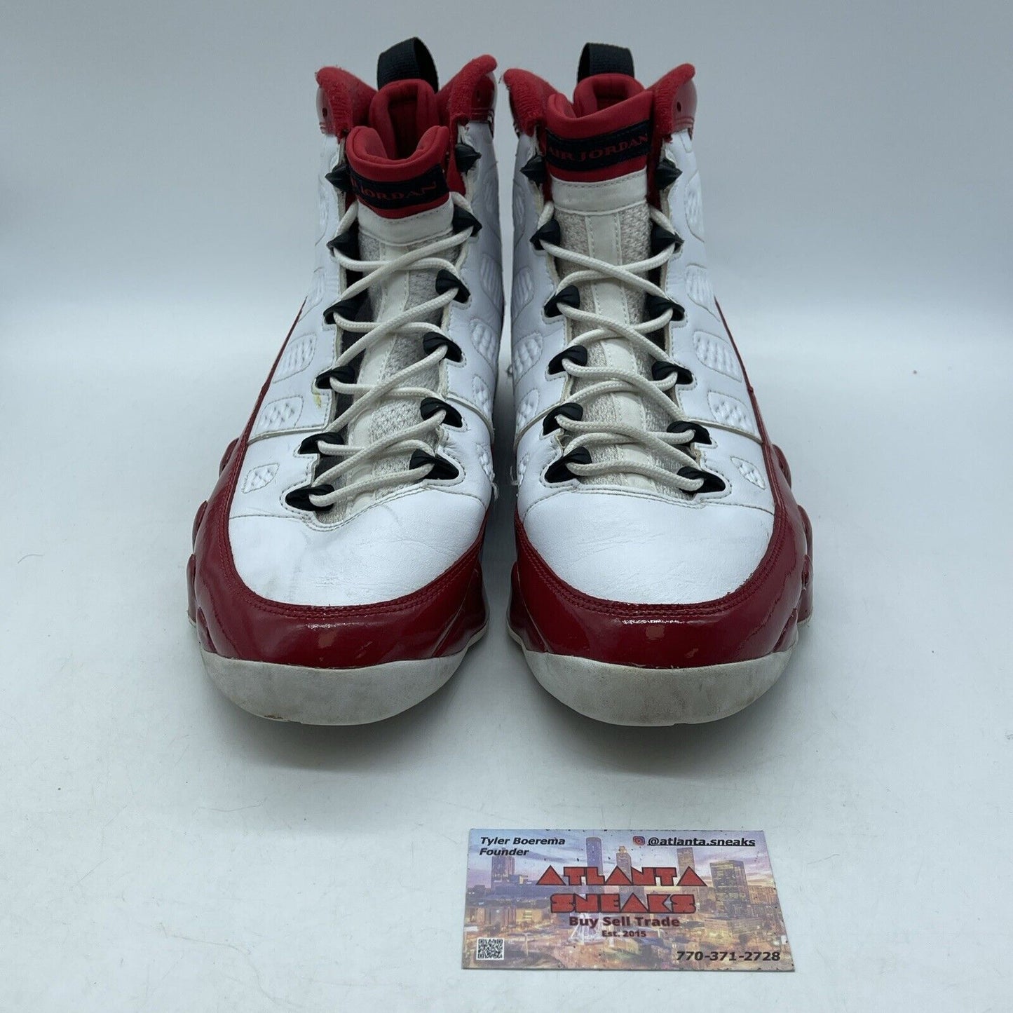 Size 12 - Air Jordan 9 Retro Gym Red Black White Leather (302370-160)