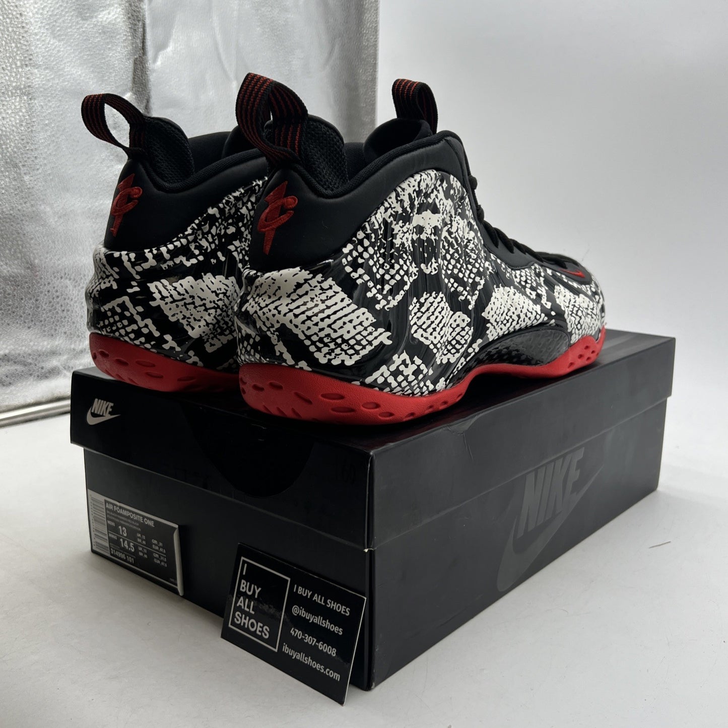Size 13 - Nike Air Foamposite One Albino Snakeskin (314996-101)